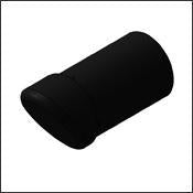 PN 3000 x 5 - C-STAND LEG FOOT, PLASTIC 1.0 DIA., 30 DEG