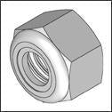 PN 1010/100 x 5 - LNUT, HX, 1/4-20